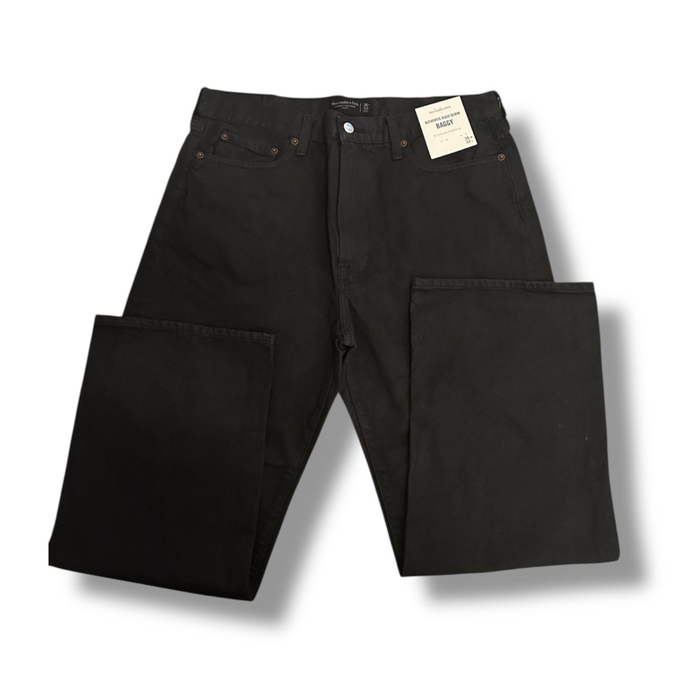 Abercrombie Men’s Baggy Black Jeans !